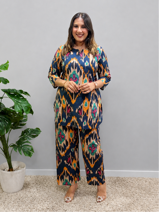 Multicolour Printed Cord Set