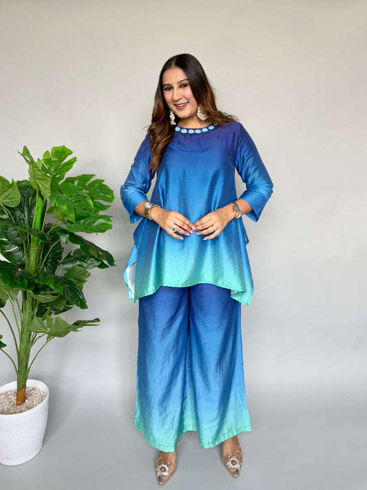 Mint to Blue Ombre Set