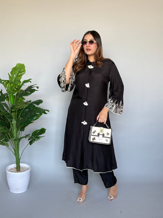 Black Classy Coord Set