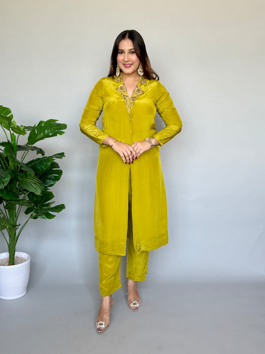 Olive Green 2 piece Set