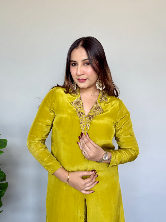 Olive Green 2 piece Set