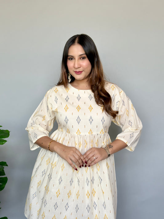 Printed Peplum Kurta Set