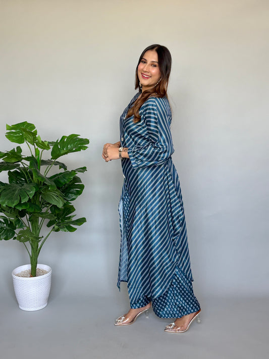 Blue Printed Co-ord Set