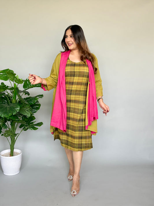 Green Dress with Jacket