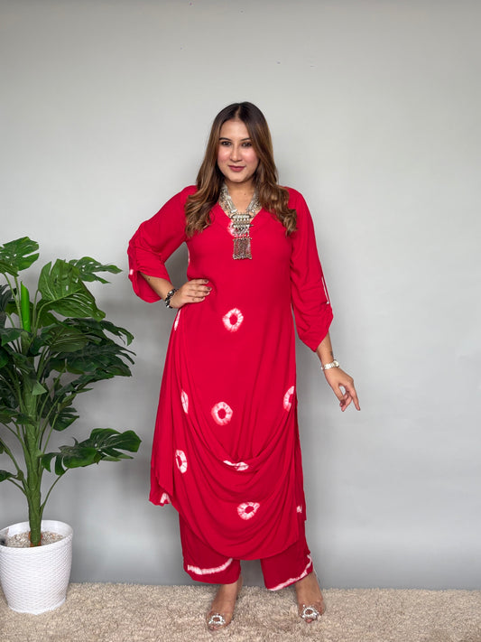 Bright Red Drape Cord Set