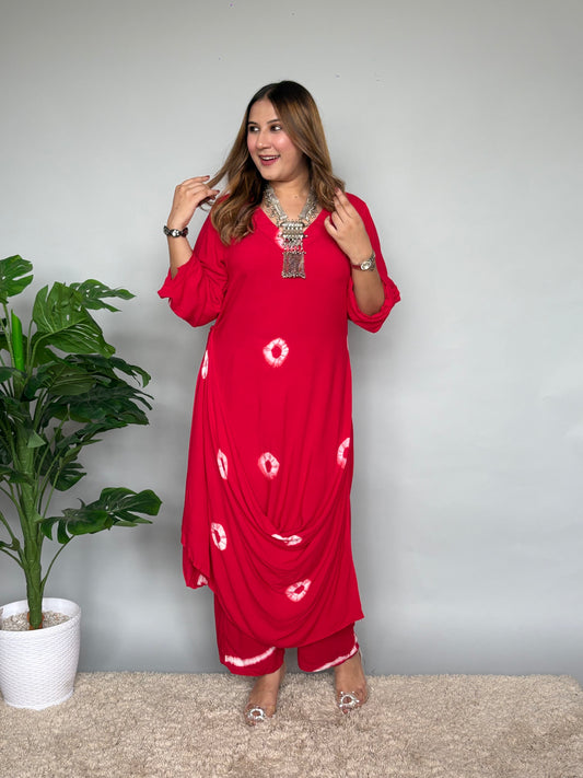 Bright Red Drape Cord Set