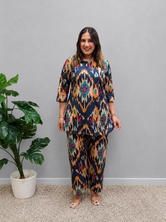 Multicolour Printed Cord Set