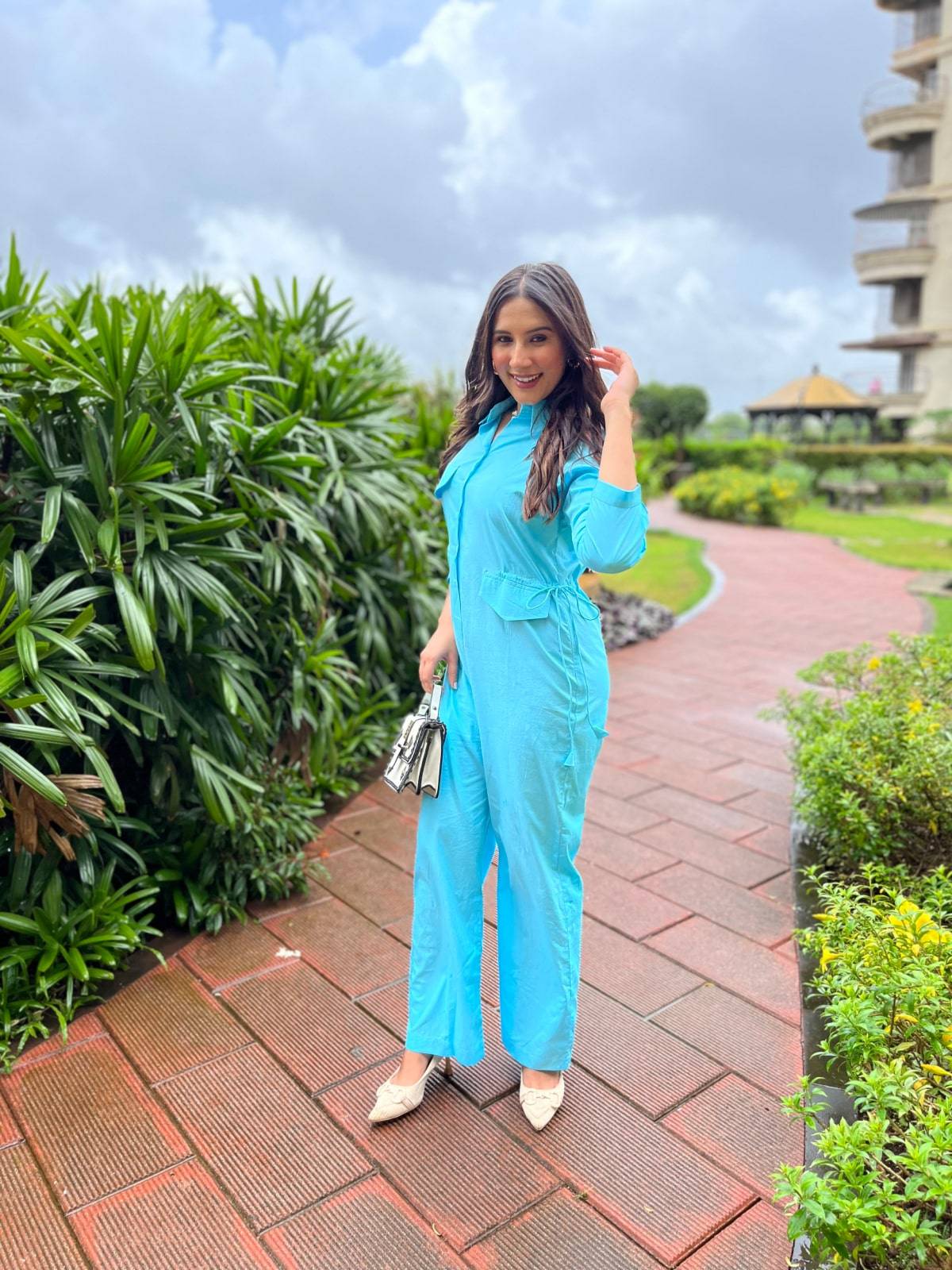 Sky Blue Jumpsuit