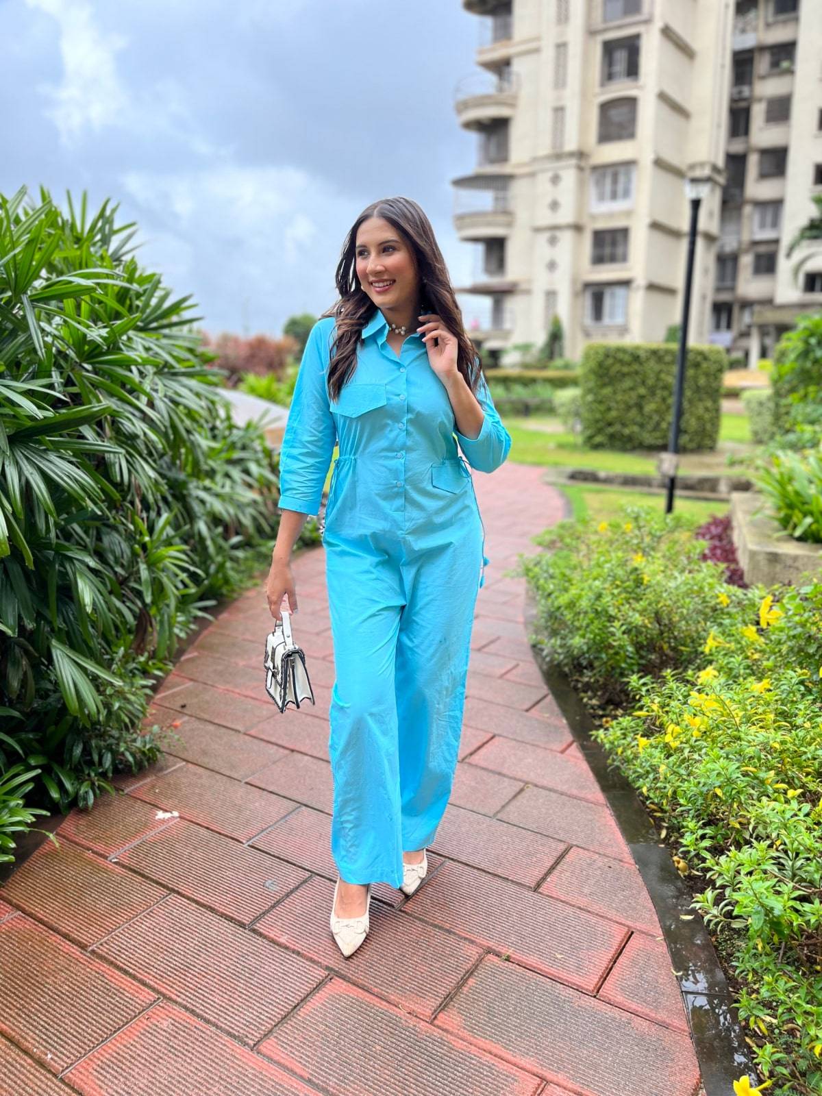 Sky Blue Jumpsuit