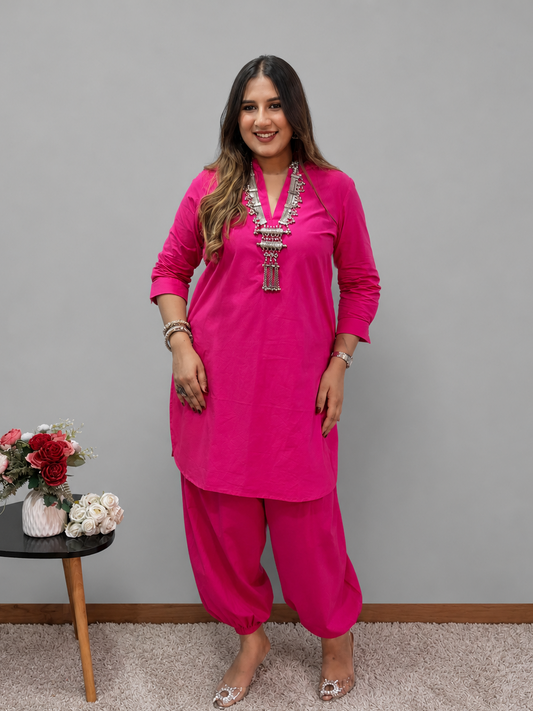 Pink Pathani Cord Set
