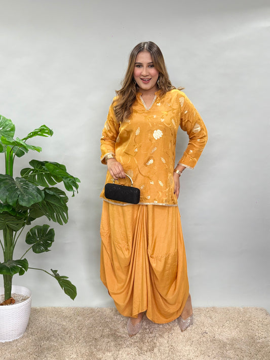 Mustard Skirt Set